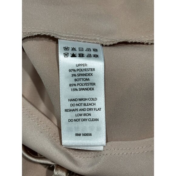 Sincerely Jules Womens Satin Bodysuit Medium Beige - Picture 6 of 11